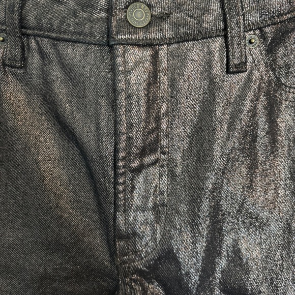 Old Navy High Rise OG Loose Metallic Bronze Wide Leg Womens Jeans Size 10 - Picture 5 of 15